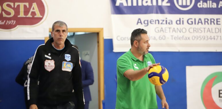 Nicola Ferro e Giacomo Pecoraro, allenatori della Re Borbone Saber Palermo - foto di Salvo Angelini